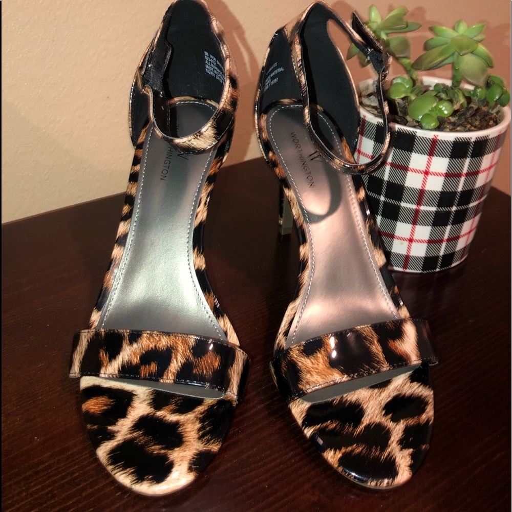 Worthington leopard heels